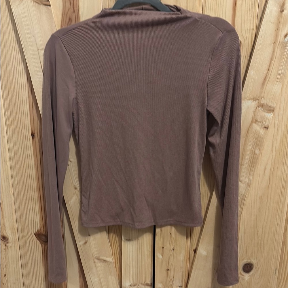 Women's Long Sleeve Top in Brown
